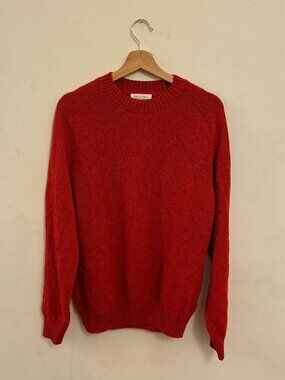 TOAST Men's Red Wool Sweater